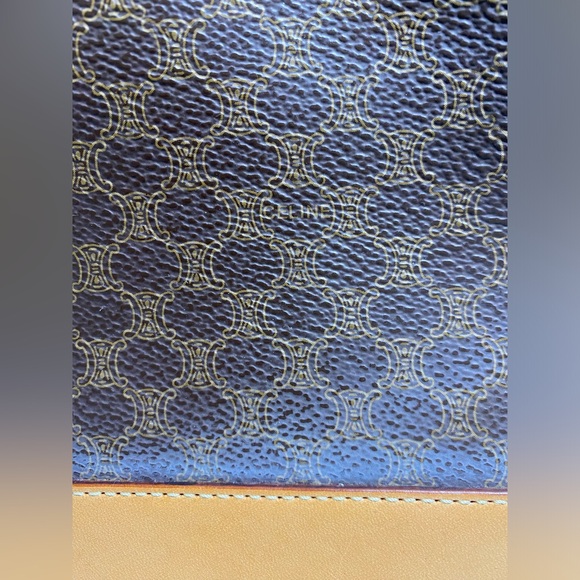 CELINE - Macadam bag - brown coated canvas with beige leather **FINAL PRICE** - Picture 8 of 16